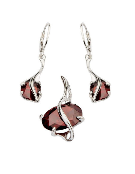 Silver bracelet decorated with zircon L 1638