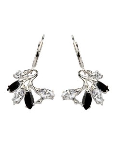 Silver earrings with zircons K 1635