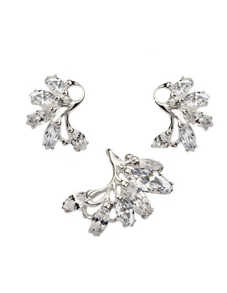 Silver earrings with zircons K2 1635 Silver earrings with zircons K2 1635