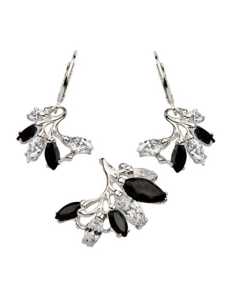 Silver pendant with zircons W 1635