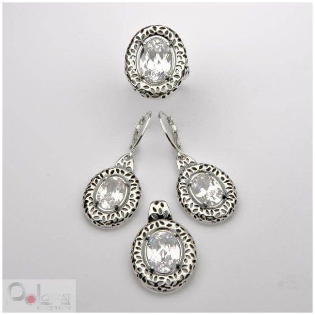 Silver pendant with cubic zirconia W 1543