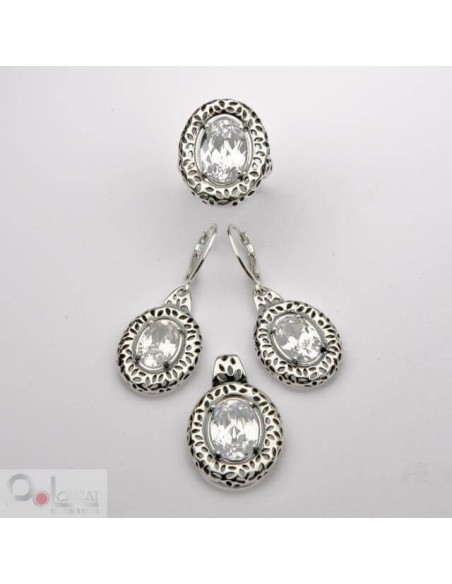 Silver pendant with cubic zirconia W 1543