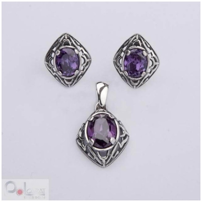 Pendant silver zirconia W 1579