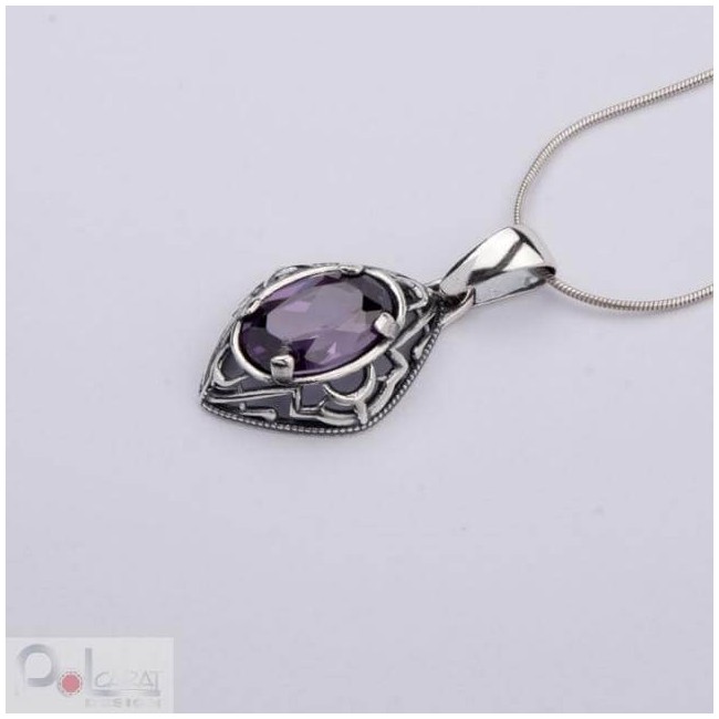 Pendant silver zirconia W 1579