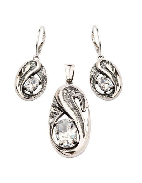 Silver pendant with cubic zirconia W 1623