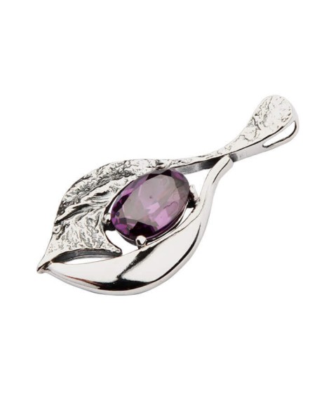 Silver pendant with zircons W 1621