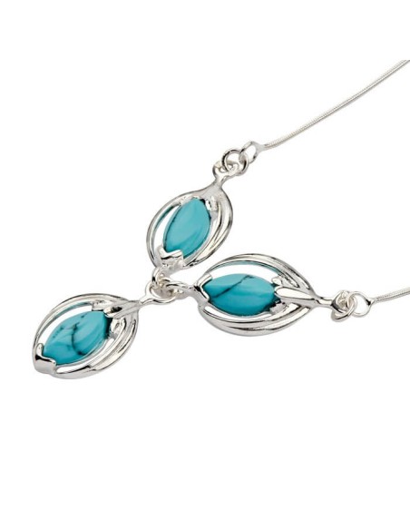 Silver earrings with turquoise K 599 Turquoise Silver earrings with turquoise K 599 Turquoise