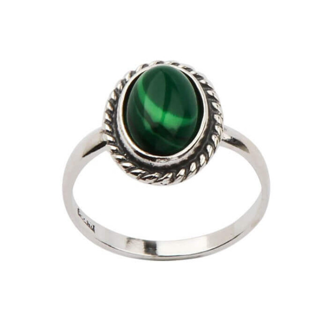 Silver ring Malachite PK 618 Malachite