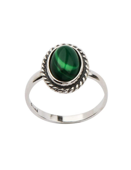 Silver ring Malachite PK 618 Malachite