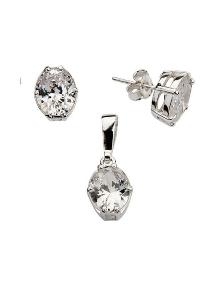 Set of silver zircons KPL 740