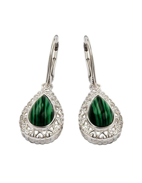 Silver set with Malachites KPL 770 Malachite