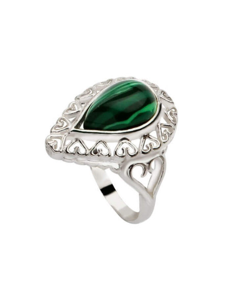 Silver ring with Malachite PK 770 Malachite
