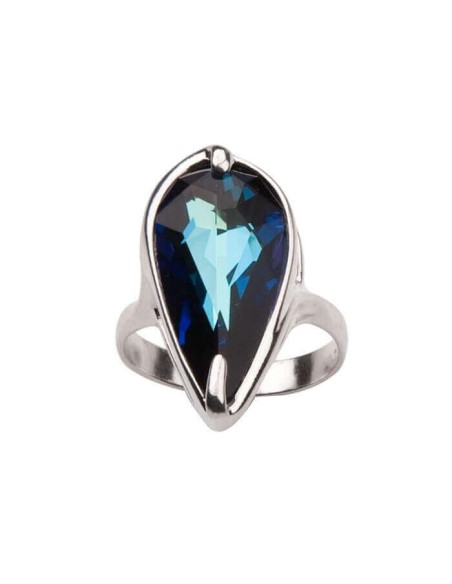 Silver ring with Swarovski crystals P 973