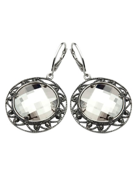 Earrings silver Swarovski K 980
