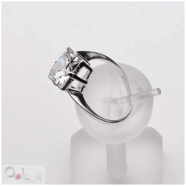 Silver ring zircons PK 860