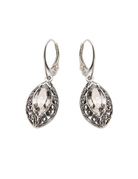 Srebrne kolczyki Swarovski K 991