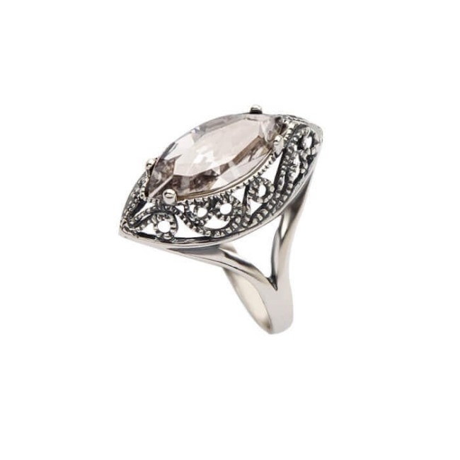 Silver ring with Swarovski crystals PK 991