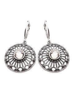 Swarovski Silver Rings K 1505 Silver Shade Crystal