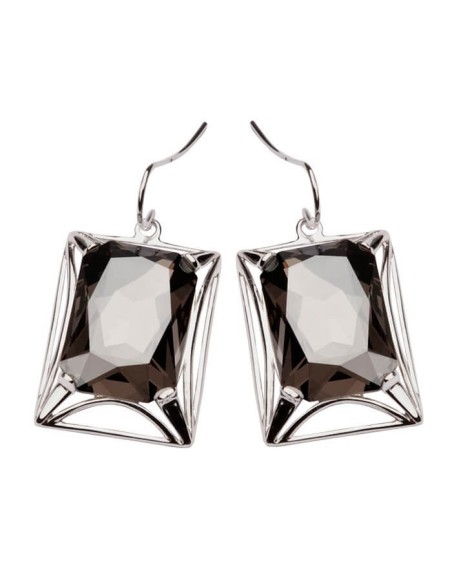 Srebrne kolczyki Swarovski K 1520 Satin Crystal