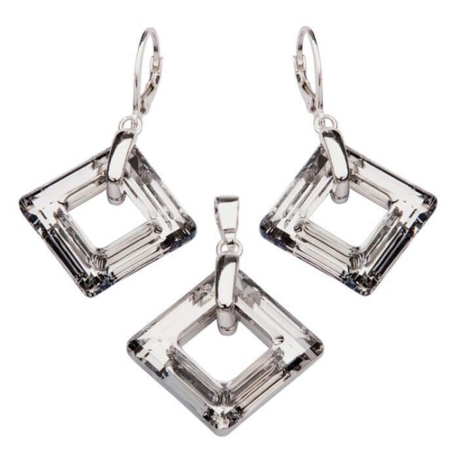 Silver ring with Swarovski crystal PK 1541