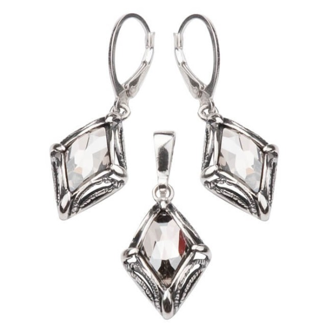 Silver bracelet with Swarovski crystals L 972