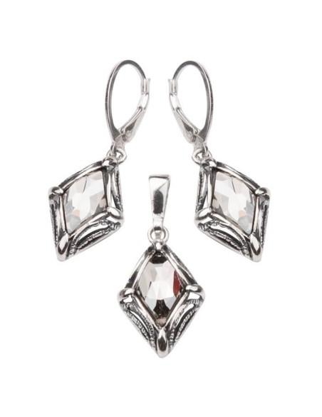 Silver bracelet with Swarovski crystals L 972