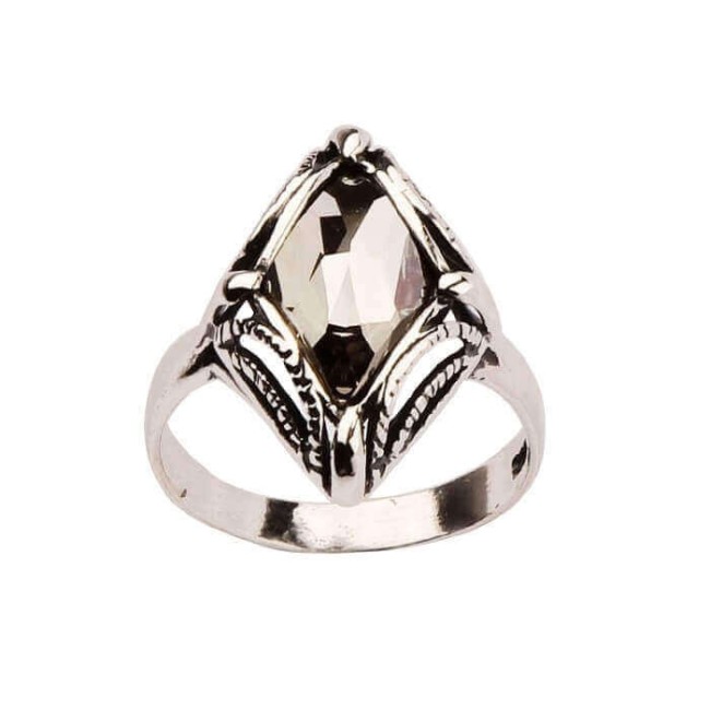 Silver ring with Swarovski crystal PK 972