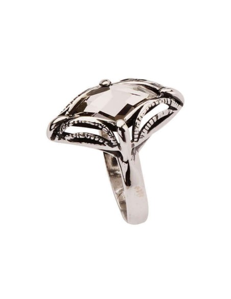 Silver ring with Swarovski crystal PK 972