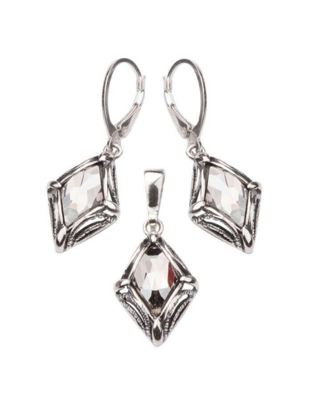 Silver ring with Swarovski crystal PK 972