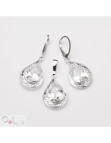 Komplet srebrny z cyrkoniami KPL 941|Polcaratdesign.pl Biżuteria