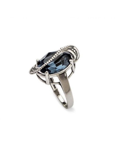 Silver ring with Swarovski crystals PK 1817