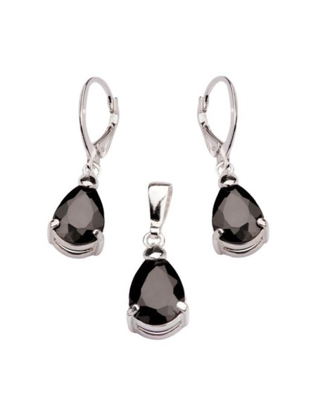 Silver set with cubic zirconia KPL 930