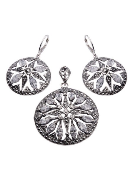 Srebrny wisiorek z cyrkonią W 1506|Polcaratdesign.pl Biżuteria