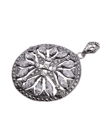 Srebrny wisiorek z cyrkonią W 1506