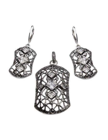K 1511 Silver Zirconia Earrings