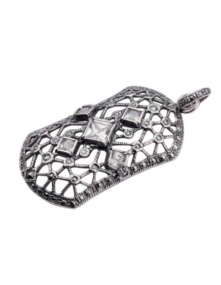 Srebrny wisiorek z cyrkonią W 1511