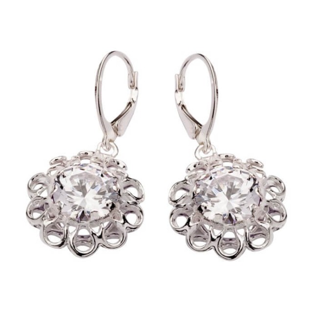 Silver set with zircons KPL 1525