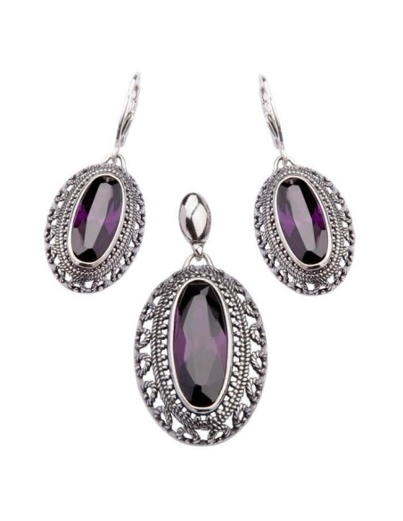 Silver pendant with zircons W 1532