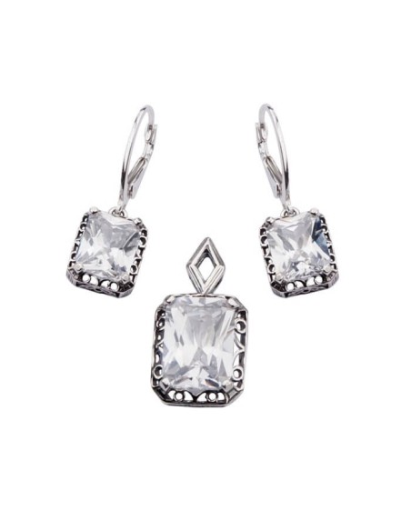 Set silver zircons KPL 1547