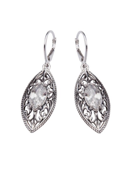 K 1574 Silver Zirconia Earrings
