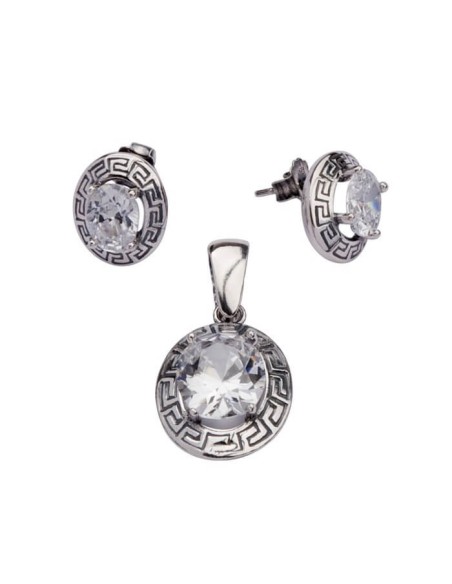 K 1585 Silver Zirconia Earrings