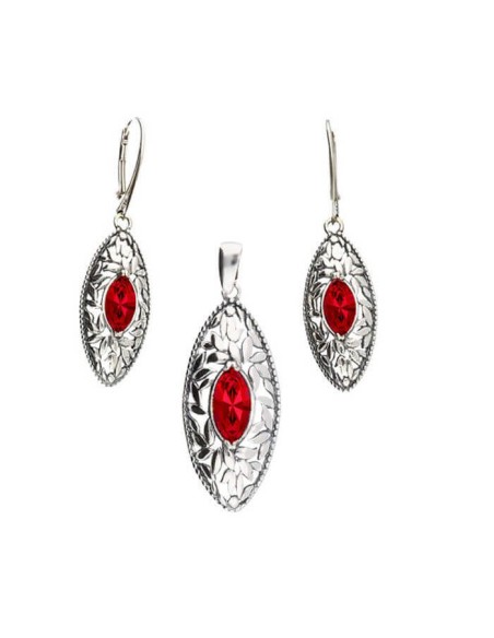 Srebrny pierścionek z kryształem Swarovski PK 1937|Polcaratdesign.pl Biżuteria