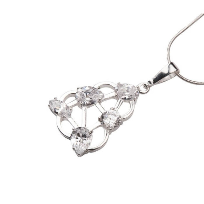 Set of silver zircons KPL 885