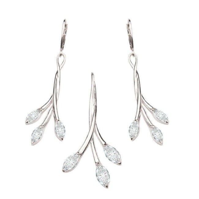 Wisiorek srebro cyrkonie W 908|Polcaratdesign.pl Biżuteria