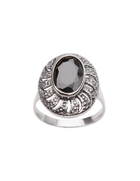 Silver ring zirconia PK 998 Black
