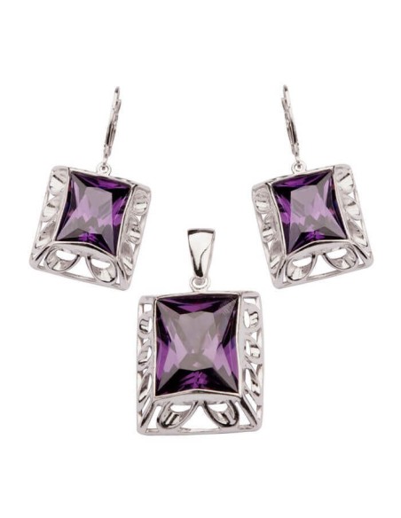 K 1517 Silver Zirconia Earrings