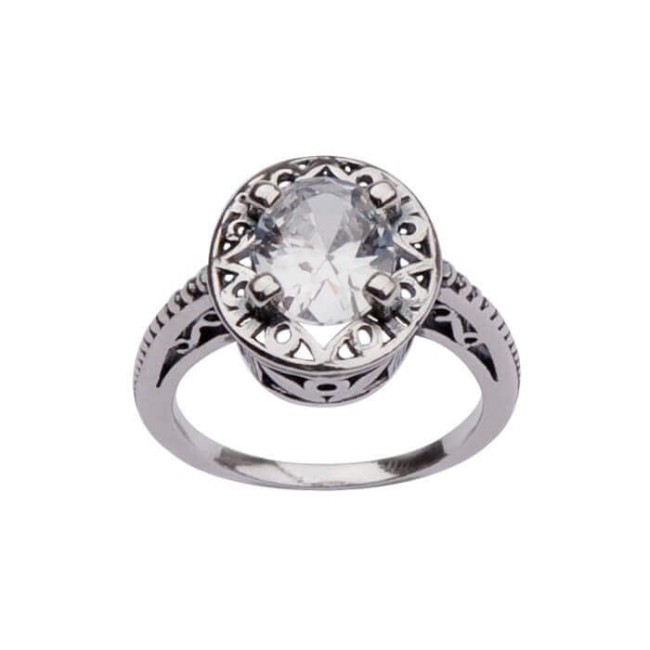 Silver ring with zirconia PK 1569
