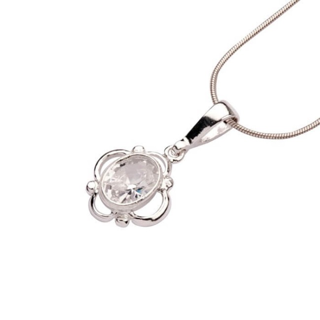 Silver set with zircons KPL 1604