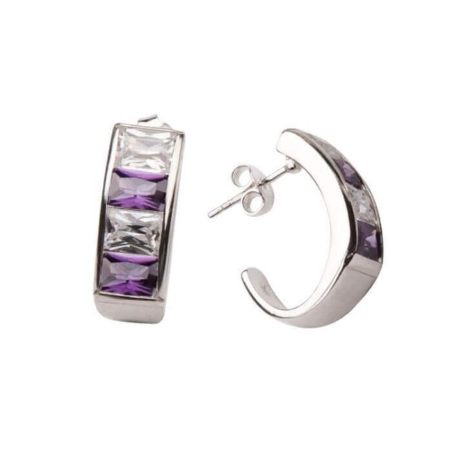 Silver set with zircons KPL 673