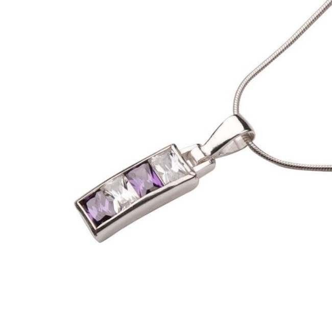 Silver set with zircons KPL 673